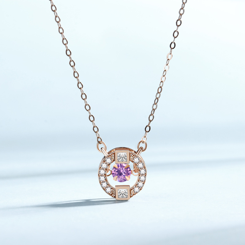Swarovski Rose  Sparkling Dance Kolye (Altın Kaplama) - N02415R